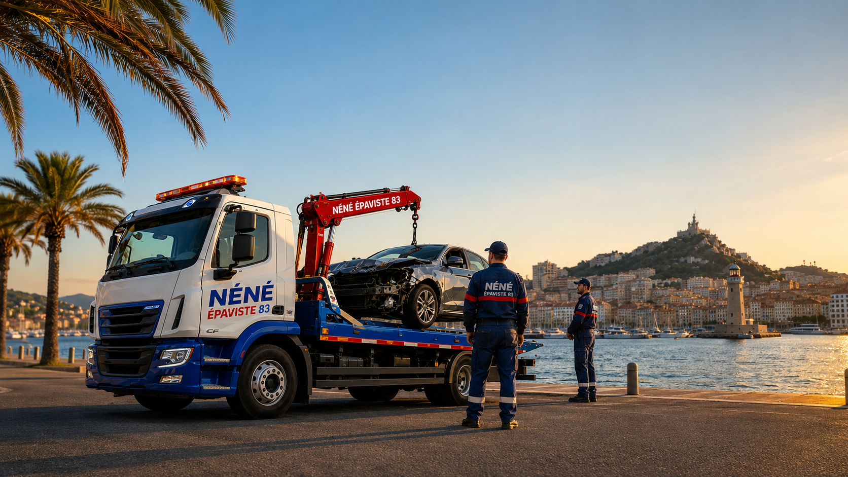 Camion épaviste à Toulon