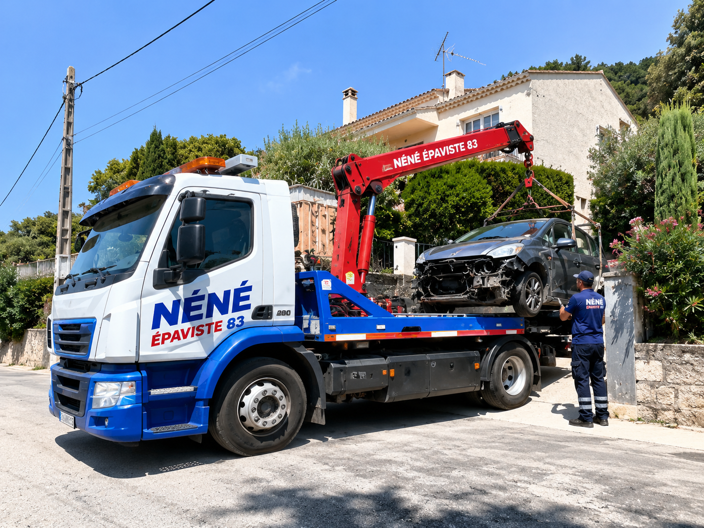 Camion épaviste Néné Épaviste